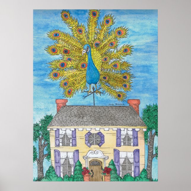 Impressão de Poster de Peacock Ortoado (Frente)