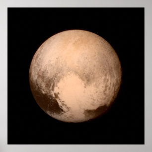 Impressão de Poster de Plutão Fotográfico