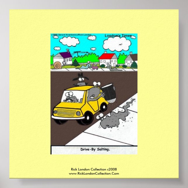 Impressão de Poster de Qualidade de Cartoon de Slu (Frente)