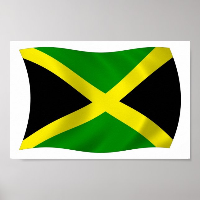 Impressão de Poster de Sinalizador Jamaica (Frente)