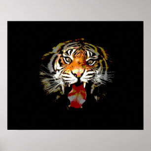 Impressão de Poster de Tigre - Posters de Tigres d