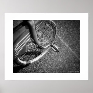 Impressão de Poster de Triciclo Vintage B&W