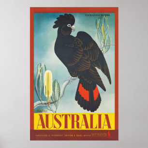 Impressão de Poster de Viagem Antiga da Austrália