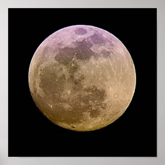 Impressão de Poster para fotografia de lua cheia