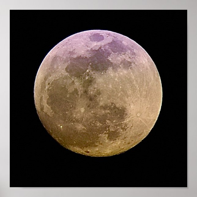 Impressão de Poster para fotografia de lua cheia (Frente)