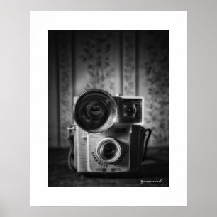 Impressão de Poster Vintage Kodak Starmite Preto e