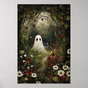 Impressão de Prado de Morango Fantasma, Halloween 