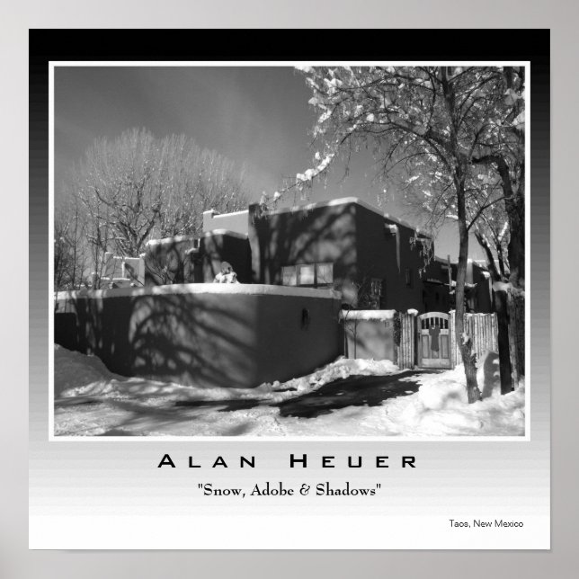 Impressão de prata - "Adobe, Snow & Shadows" (Frente)