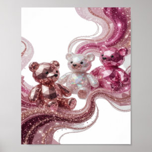 Impressão de PRATA TRÊS DIAMANTES TEDDIES Sharp