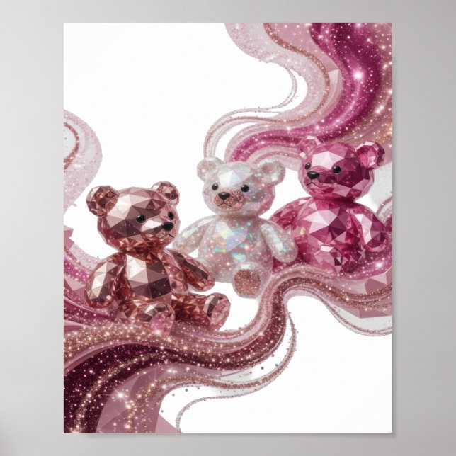 Impressão de PRATA TRÊS DIAMANTES TEDDIES Sharp (Frente)