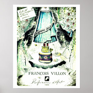 Impressão de propaganda do Perfume François Vill