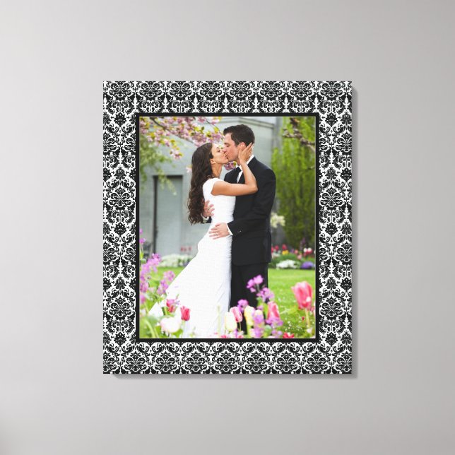 Impressão de Quadro de Fotografia de Damasco Preto (Frente)