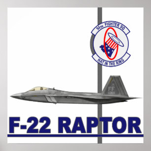 impressão de Raptor F-22 no Esquadrão 94