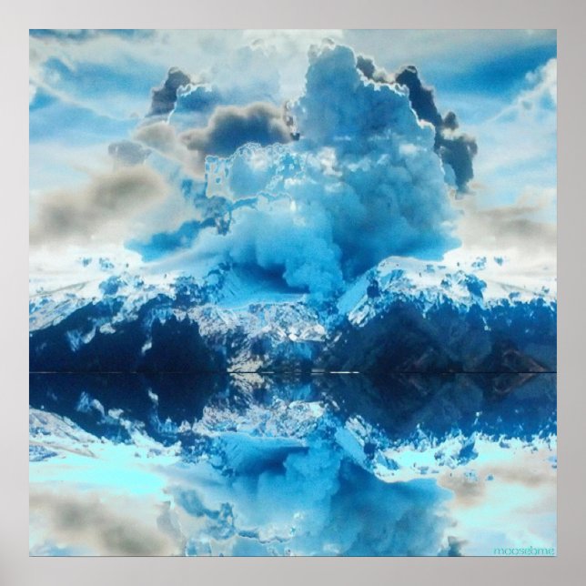 Impressão de Reflexão do Volcano 24x24 ao Vivo (Frente)