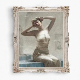 Impressão de retrato de banho, Arte de parede IMPR