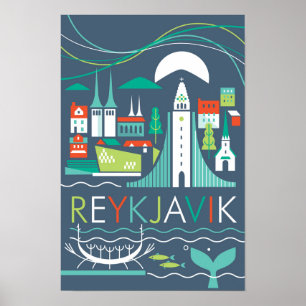Impressão de Reykjavik