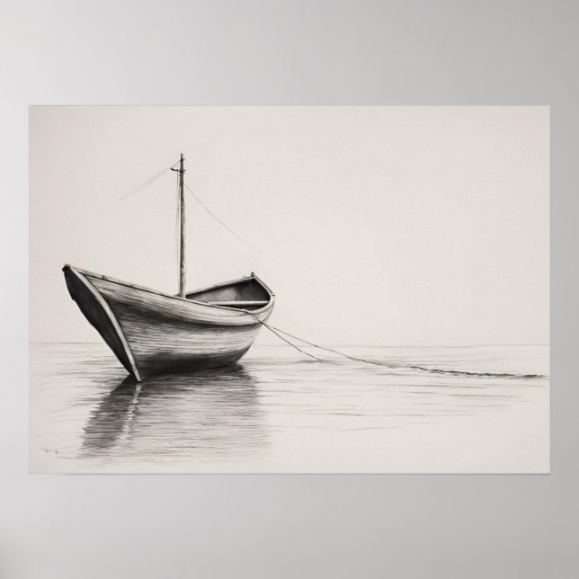 impressão de "Serenidade Ancorada" (Frente)