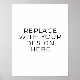 Impressão de Sinal/Poster de 8,5x11" (Vertical)