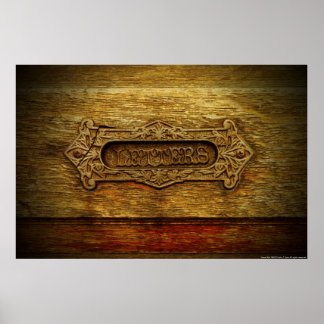 Impressão de slot para letra/Poster