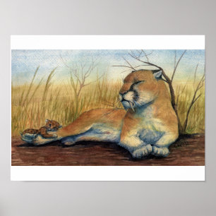 Impressão de Smilodon