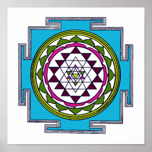 Impressão de Sri Yantra