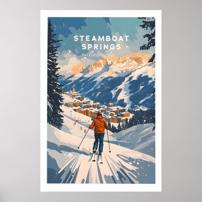 Impressão de Steamboat Springs Colorado 1 (Frente)