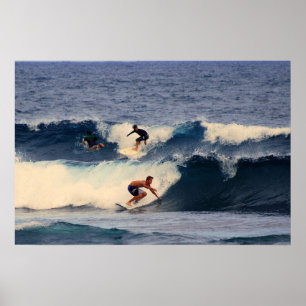 Impressão de Surfistas Havaianos