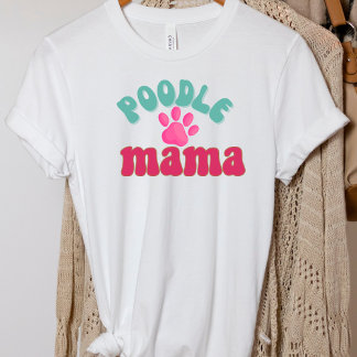Impressão de T-Shirt do Cachorro da Poodle