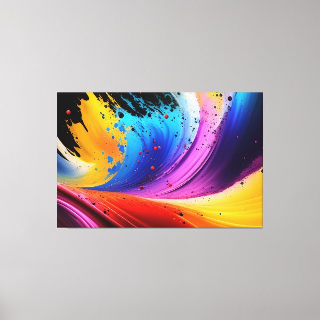 Impressão de Tabulação de Arte de Pintura abstrato (Frente)