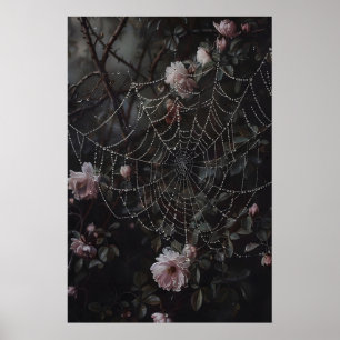 Impressão de Teia de Aranha Floral, Flores em Impr