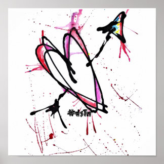 Impressão de tela abstrato