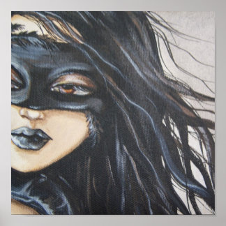 Impressão de Tela Anjo Escura