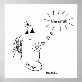 Impressão de tela 'Com alegria'