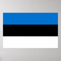 Impressão de Tela com Sinalizador da Estônia