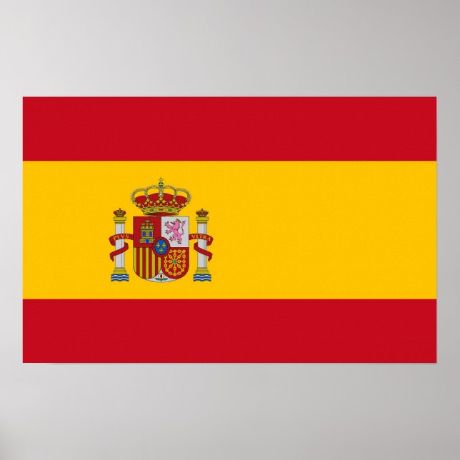 Impressão de Tela com Sinalizador de Espanha (Frente)
