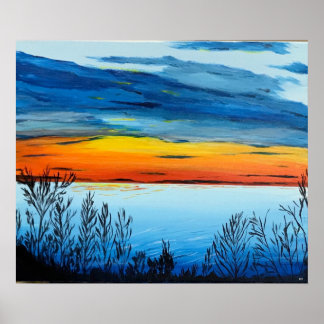 Impressão de Tela com Sunset