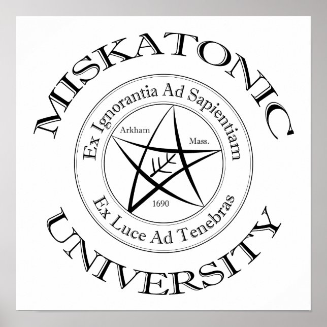 Impressão de tela da Universidade Miskatonic (Frente)