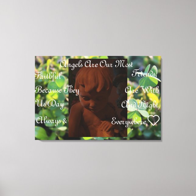 Impressão de Tela de Amigos Anjos (Frente)