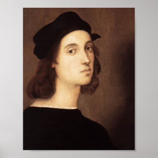 Impressão de tela de autorretrato do Raphael