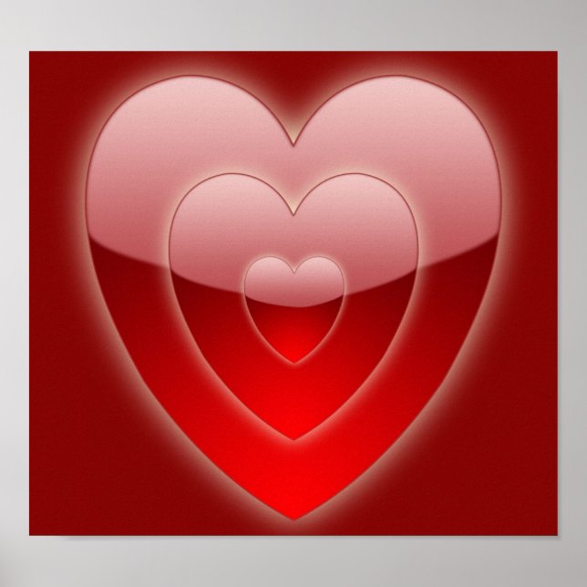 Impressão de tela de coração concentrada (Frente)