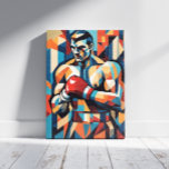 Impressão de tela de Cubismo Boxer<br><div class="desc">A Impressão de tela de cubismo boxer é totalmente personalizável e exclusiva para pendurar em casa e nas paredes do escritório. Projetado por Norman.R.</div>