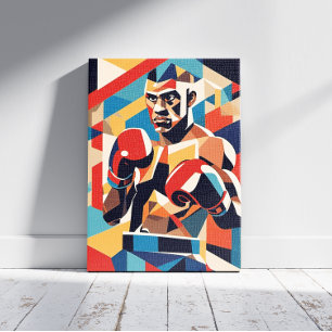 Impressão de Tela de Cubist Boxer