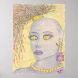 Impressão de tela de desenho "azul"