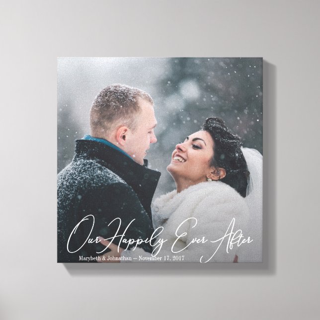 Impressão de Tela de Foto Personalizada de Cotação (Frente)