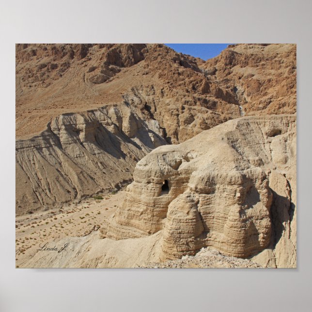 Impressão de Tela de Israel da Caverna Qumran (Frente)