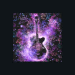 Impressão de Tela de Música de Violão<br><div class="desc">Guitar Music Canvas Print - Design de pintura MIGNED</div>