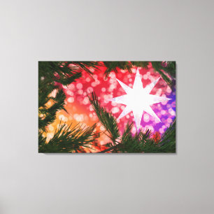 Impressão de Tela de Natal Brilhante