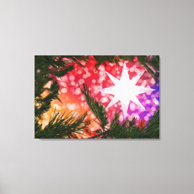 Impressão de Tela de Natal Brilhante (Frente)