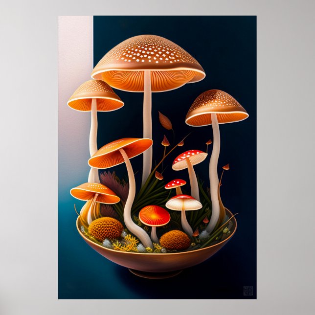 Impressão de tela de pintura do Fungi (Frente)