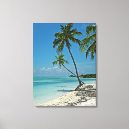 Impressão de tela de praia tropical